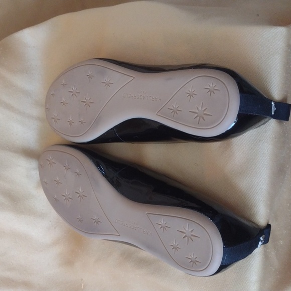 Karl Lagerfeld Patent Ballet Flats - Picture 3 of 6